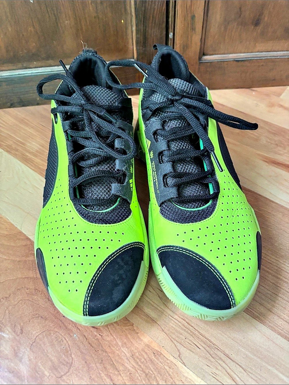adidas D.O.N. Issue Green & Black Athletic Shoes